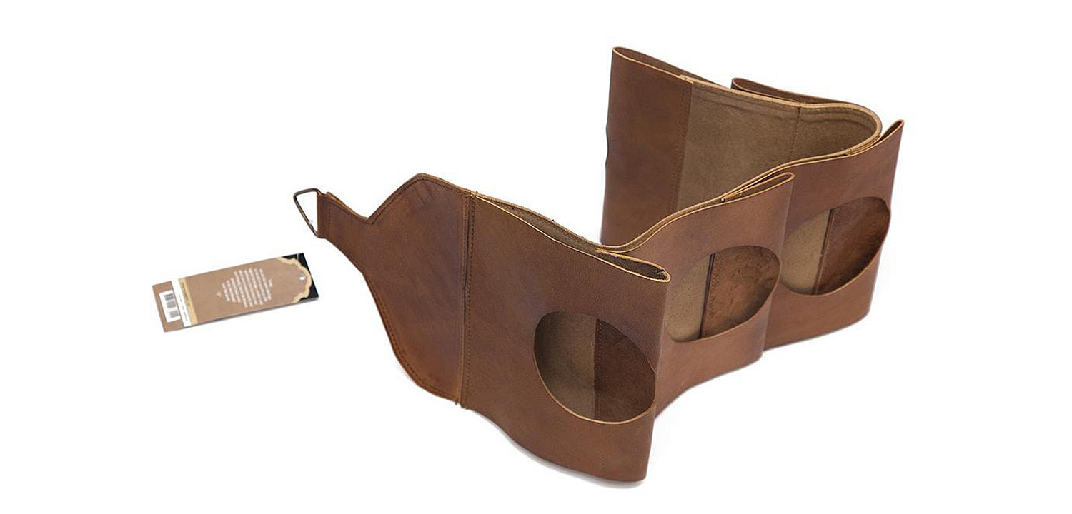 Бутылочница из кожи буйвола - Loft-Concept в Казани