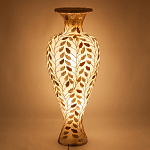 Торшер из перламутра в виде вазы Indonesian Vase варинант исполнения - 2 | Loft Concept в Казани