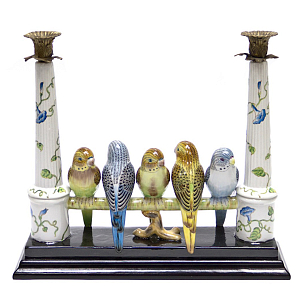 Двойной подсвечник Five Budgies