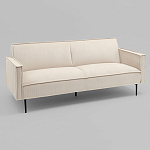 Диван современный вельветовый прямой Worcester Молочный варинант исполнения - 1 | Loft Concept в Казани