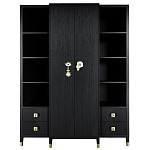 Большой шкаф с витриной Elsa Dreams Black варинант исполнения - 8 | Loft Concept в Казани