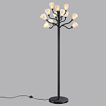 Торшер с плафонами из белых фарфоровых цветов на изогнутых ветвях Floralis варинант исполнения - 4 | Loft Concept в Казани