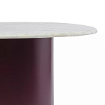 Журнальный столик овальный с мраморной столешницей Decor Showcase варинант исполнения - 3 | Loft Concept в Казани