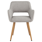 Стул в рогожке серого цвета NEASAN STOOL варинант исполнения - 2 | Loft Concept в Казани