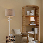 Настольная лампа с фигурным узором и трапециевидным абажуром Сonundrum варинант исполнения - 5 | Loft Concept в Казани