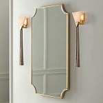 Зеркало в золотой деревянной раме Riviera варинант исполнения - 2 | Loft Concept в Казани