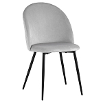 Мягкий стул в сером велюре Miruna Chair варинант исполнения - 1 | Loft Concept в Казани