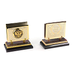 Настольный письменный набор из яшмы и долерита с декором Двуглавый орел Manager Organizer варинант исполнения - 4 | Loft Concept в Казани