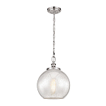 Подвесной светильник с прозрачным стеклянным плафоном в форме шара в современном стиле на цепи Feiss варинант исполнения - 2 | Loft Concept в Казани