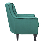 Кресло с мягкой обивкой из велюра на 4-х ножках из массива березы Scarlett Armchair green варинант исполнения - 2 | Loft Concept в Казани