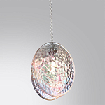 Подвесной светильник с круглым плафоном из рельефного стекла Disc Light варинант исполнения - 3 | Loft Concept в Казани