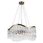 Люстра подвесная волнистой формы с хрустальными подвесками Ludivine Lighting варинант исполнения - 2 | Loft Concept в Казани