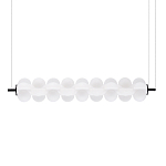 Светодиодный подвесной светильник линейный с белым воздушным плафоном Glowing Cloud варинант исполнения - 3 | Loft Concept в Казани