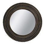 Зеркало круглое с текстурированным дизайном рамы Helios варинант исполнения - 1 | Loft Concept в Казани