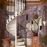 Обои ручная роспись Willow & Waves Original colourway on Edo painted Xuan paper with antiquing варинант исполнения - 3 | Loft Concept в Казани