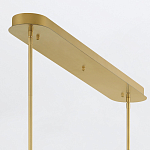 Подвесной светильник линейный золотого цвета с длинной цилиндрической стеклянной трубкой Eurofase варинант исполнения - 8 | Loft Concept в Казани