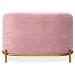 Банкетка овальная пыльно-розовый велюр на 4-х металлических ножках золотого цвета SANJAY варинант исполнения - 2 | Loft Concept в Казани