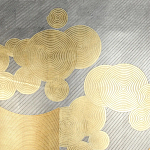 Обои ручная роспись в стиле Арт-деко Namban Colourway SC-289 on gold gilded paper варинант исполнения - 1 | Loft Concept в Казани