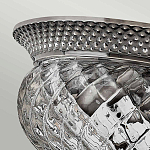 Потолочный светильник с чашеобразным плафоном из толстого волнообразного стекла и широким узорчатым основанием Hinkley варинант исполнения - 6 | Loft Concept в Казани