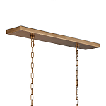 Люстра прямоугольная с каркасом золотого цвета Soft Glow Lamps варинант исполнения - 5 | Loft Concept в Казани