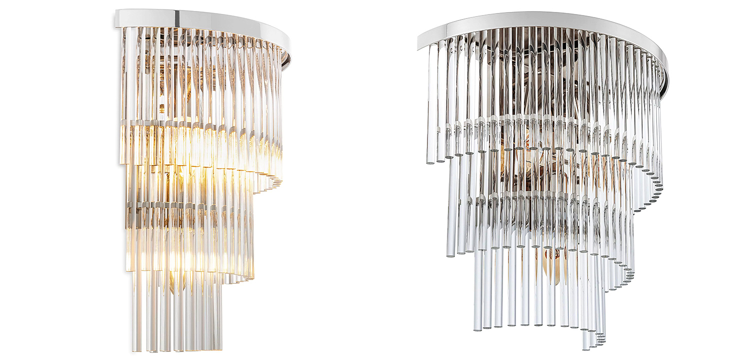 Бра Eichholtz Wall Lamp East Nickel Бра Eichholtz Wall Lamp East Nickel - Loft-Concept в Казани