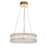 Люстра подвесная круглая из прозрачного хрусталя с золотым корпусом Selfsufficient варинант исполнения - 3 | Loft Concept в Казани