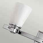 Бра для ванных комнат с белыми стеклянными конусными плафонами Hinkley варинант исполнения - 3 | Loft Concept в Казани