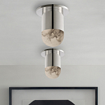 Потолочный светильник светодиодный с плафоном из натурального камня Purgatory варинант исполнения - 4 | Loft Concept в Казани