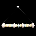 Подвесной светильник светодиодный горизонтальный в виде ожерелья из пастельных сфер Pastel Lunaria Horizon  варинант исполнения - 1 | Loft Concept в Казани