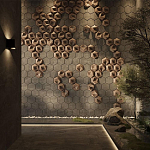 Гипсовая 3D панель с принтографией PM-41 варинант исполнения - 3 | Loft Concept в Казани