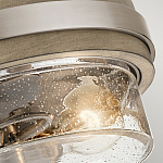 Потолочный светильник с прозрачным стеклянным плафоном с эффектом пузырьков Kichler варинант исполнения - 2 | Loft Concept в Казани