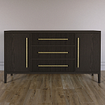 Буфет Primo с тремя ящиками и двумя фасадами Темный орех варинант исполнения - 1 | Loft Concept в Казани