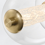 Подвесной светильник линейный с прозрачными стеклянными шарами разного диаметра Eurofase варинант исполнения - 14 | Loft Concept в Казани