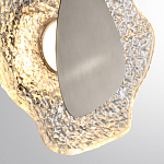 Бра с рельефным волнообразным стеклянным плафоном и вставкой из мрамора Liquid Stone варинант исполнения - 10 | Loft Concept в Казани