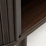 Буфет тёмно-коричневого цвета из ясеневого шпона с 2-мя раздвижными дверями Toinette варинант исполнения - 4 | Loft Concept в Казани