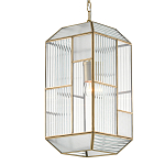 Подвесной светильник с рельефным стеклом Embossed Glass варинант исполнения - 2 | Loft Concept в Казани