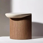 Дизайнерский журнальный стол полукруглой формы Pokun варинант исполнения - 2 | Loft Concept в Казани