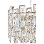 Круглая люстра с хрустальными подвесками на серебряном каркасе Gorgeous Crystal Light варинант исполнения - 11 | Loft Concept в Казани