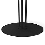 Стол журнальный круглый с бежевой столешницей из стекла Beige Marble варинант исполнения - 4 | Loft Concept в Казани