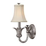 Бра с бежевым тканевым абажуром и декоративной чашей Hinkley варинант исполнения - 5 | Loft Concept в Казани