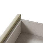 Консоль прямоугольная на золотом каркасе с 2-мя ящиками Warwick варинант исполнения - 1 | Loft Concept в Казани