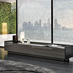 Дизайнерский комод серый с глянцевым фасадом Darren варинант исполнения - 2 | Loft Concept в Казани