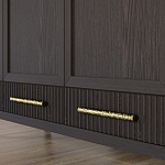 Большой Шкаф Primo Темный орех с 3 дверьми и 3 выдвижными ящиками варинант исполнения - 6 | Loft Concept в Казани