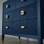 Бельевой Комод с 4 ящиками Elsa Dreams Blue варинант исполнения - 4 | Loft Concept в Казани