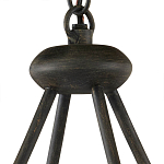 Люстра круглая с литыми стеклянными дисками Olympe Glass Chandelier варинант исполнения - 3 | Loft Concept в Казани