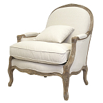 Кресло Ava Classical Armchair beige flax варинант исполнения - 3 | Loft Concept в Казани