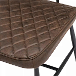 Стул с темно-коричневой обивкой из экокожи Benderson варинант исполнения - 7 | Loft Concept в Казани