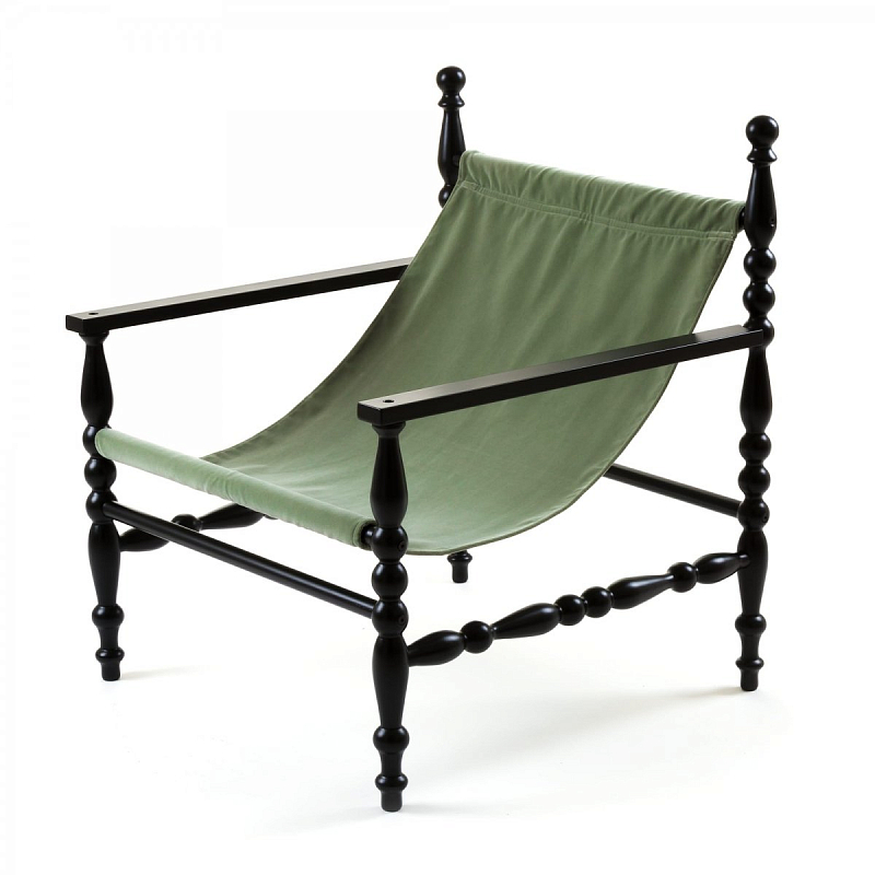 Кресло Seletti Heritage Armchair Green Черный Зеленый в Казани | Loft Concept 