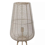 Торшер с плетеным металлическим плафоном Wicker Iron Lamp варинант исполнения - 1 | Loft Concept в Казани