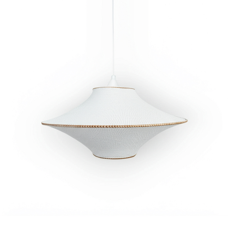 Подвесной вязаный белый светильник «Звезда Востока 01» Белый в Казани | Loft Concept 